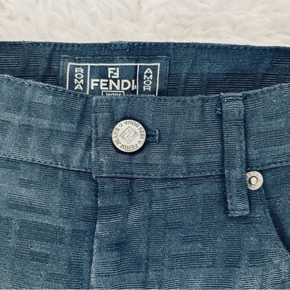 Fendi FF Logo Black High Rise Pants size EU 42 US 27-28 - Picture 2 of 15